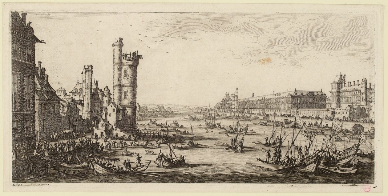Veduta del Louvre e dell