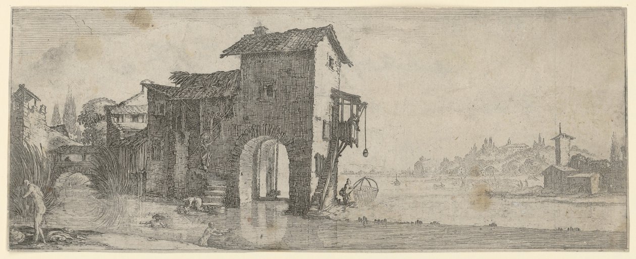 Mulino ad acqua da Jacques Callot