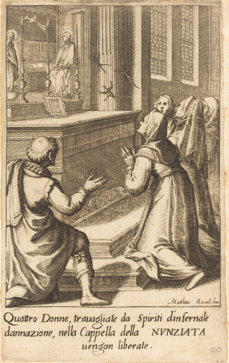 Quattro donne da Jacques Callot after Matteo Rosselli
