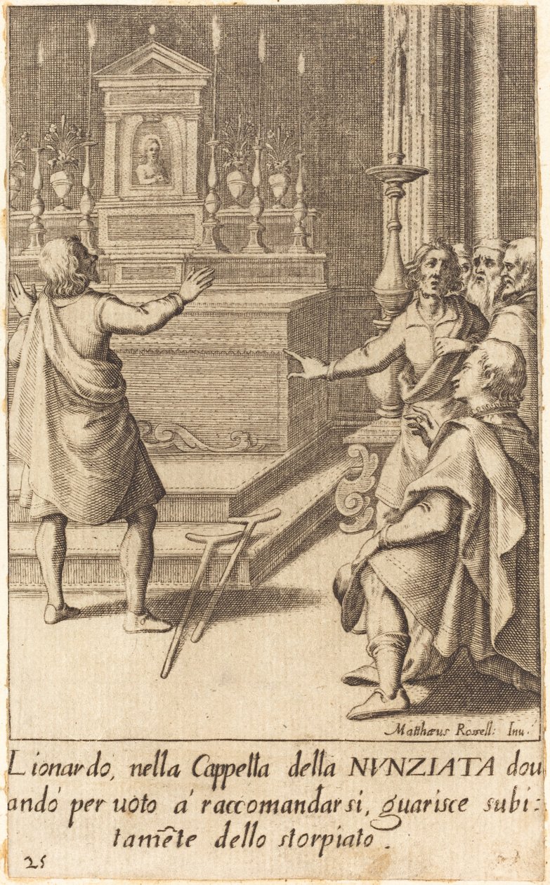 Leonardo da Jacques Callot after Matteo Rosselli
