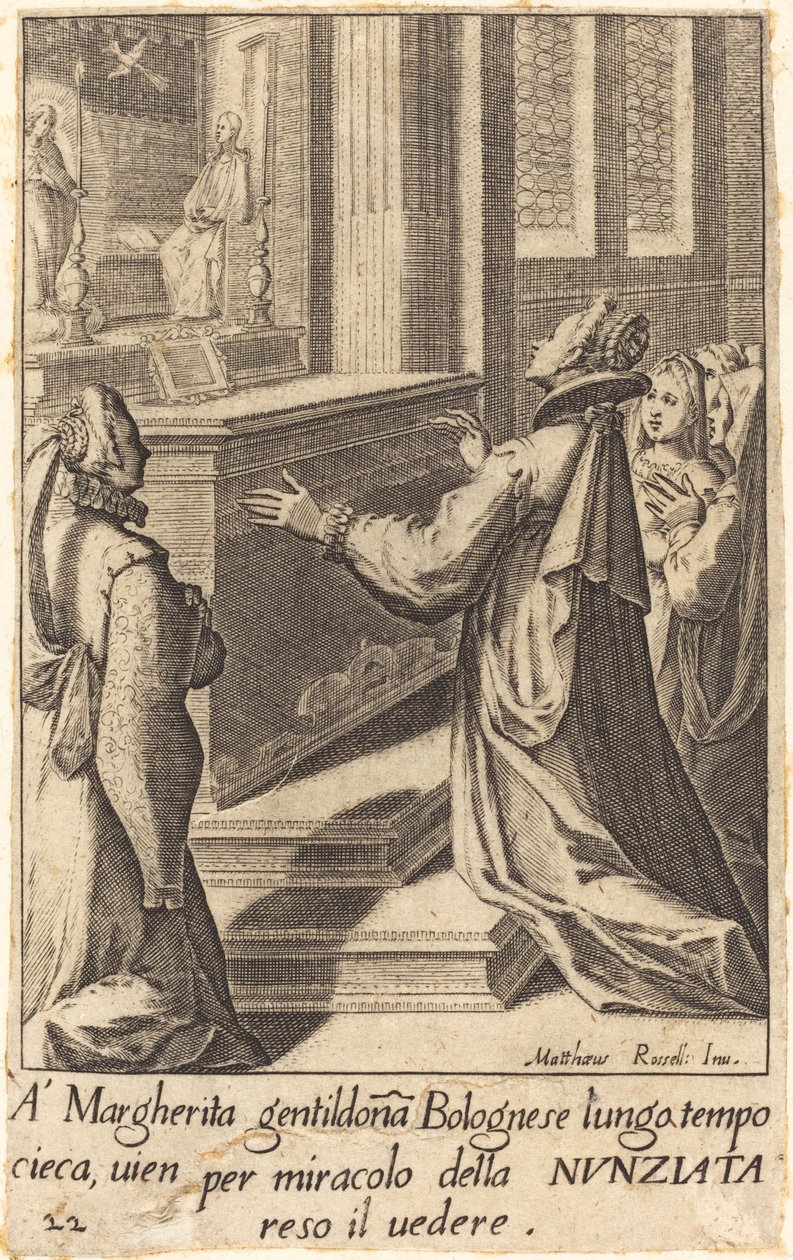 Margherita da Jacques Callot after Matteo Rosselli