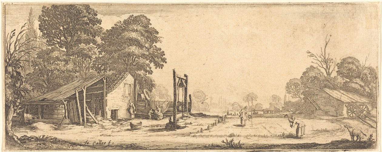 Il giardino da Jacques Callot or Follower of Jacques Callot