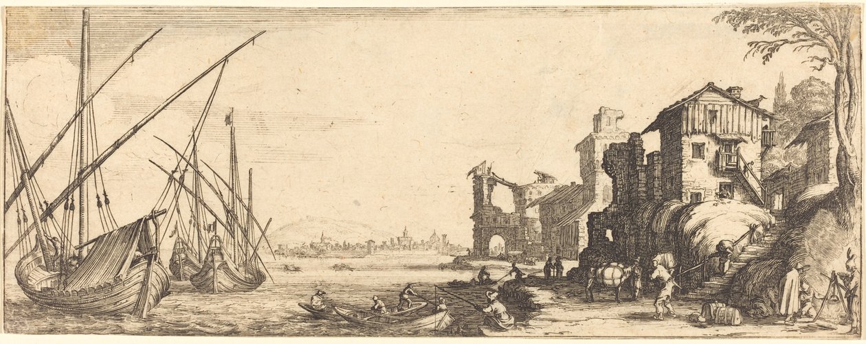 Il piccolo porto da Jacques Callot or Follower of Jacques Callot