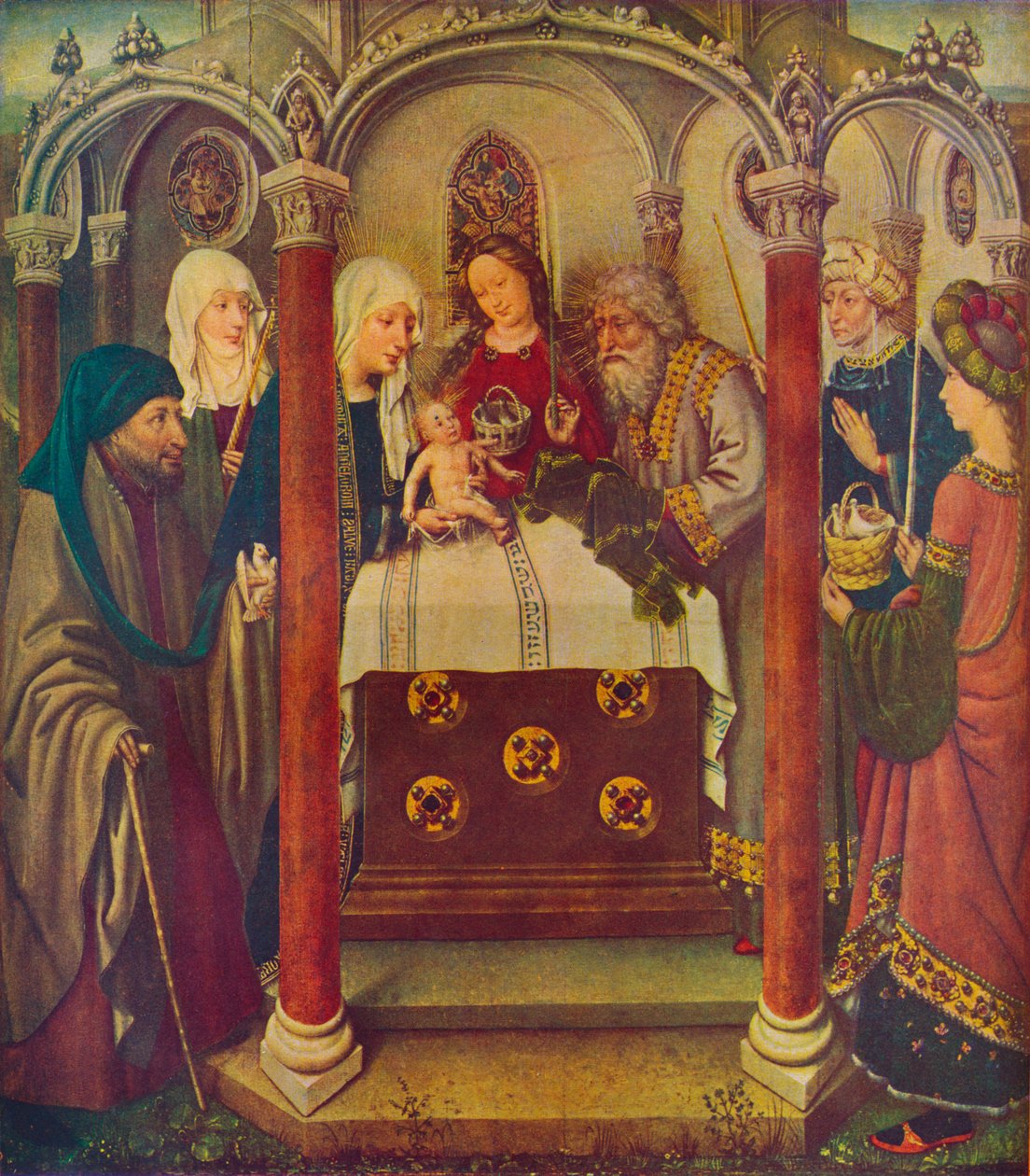 La Presentazione di Cristo al Tempio, XV secolo da Jacques Daret