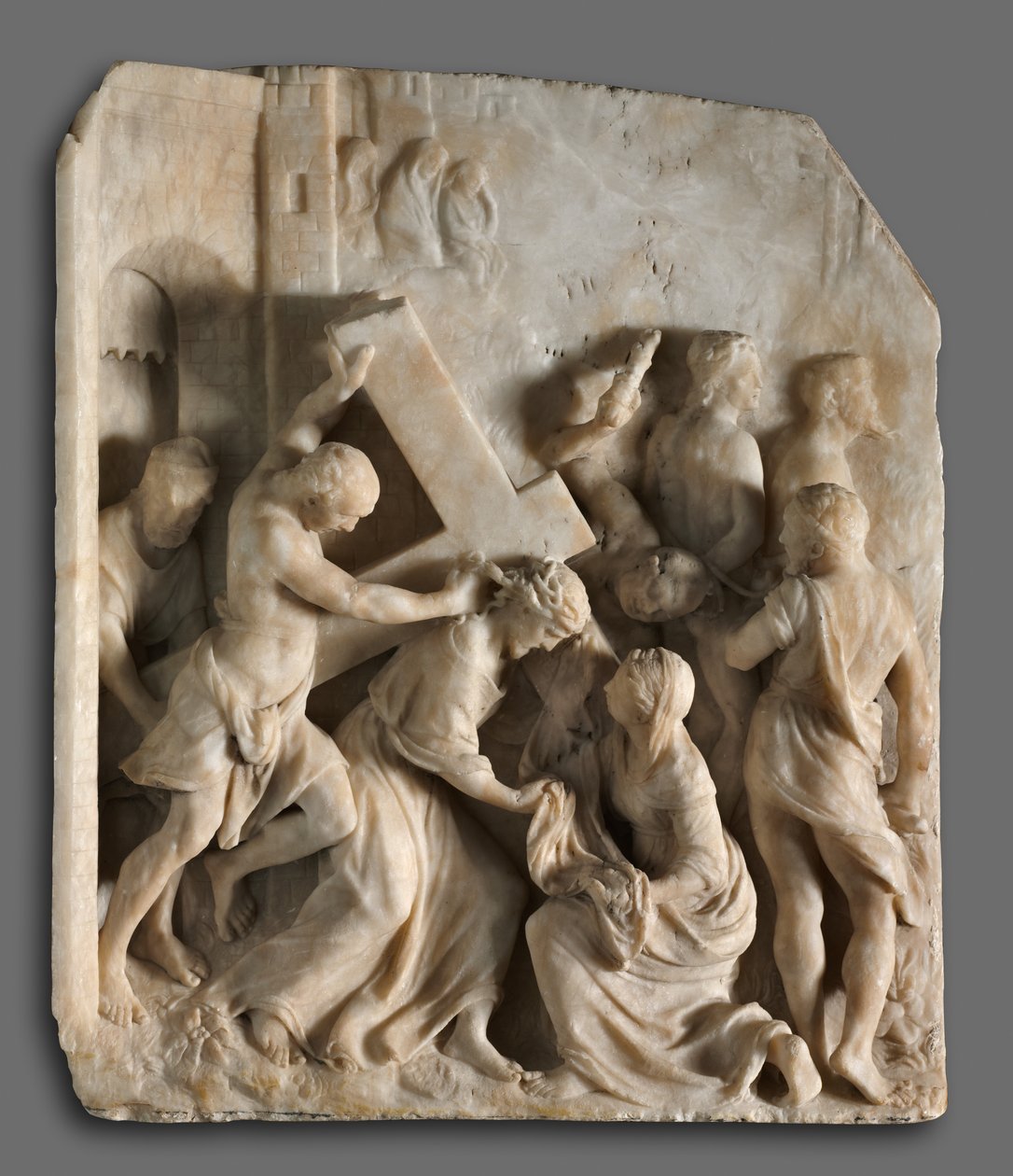 Cristo che porta la croce con i santi Simone e Veronica, c. 1545 da Jacques Dubroeucq