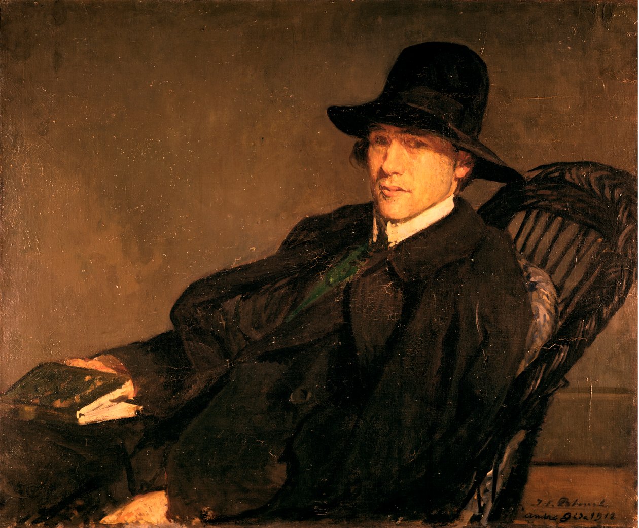 Ritratto di André Gide 1869-1951, 1912 da Jacques Emile Blanche