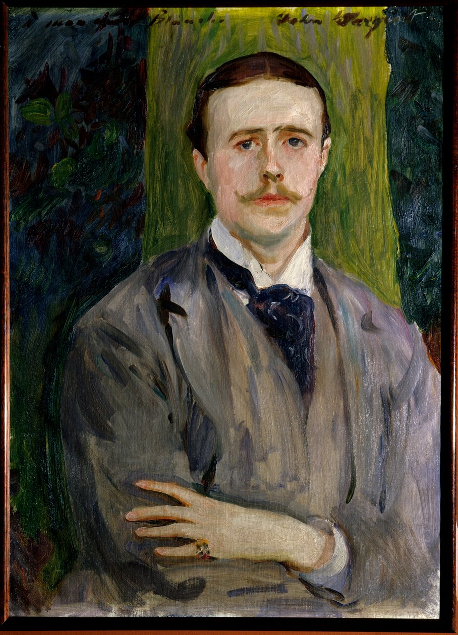 Ritratto di Jacques Emile Blanche, pittore francese. Dipinto di John Singer Sargent. Rouen, Museo delle Belle Arti da Jacques Emile Blanche