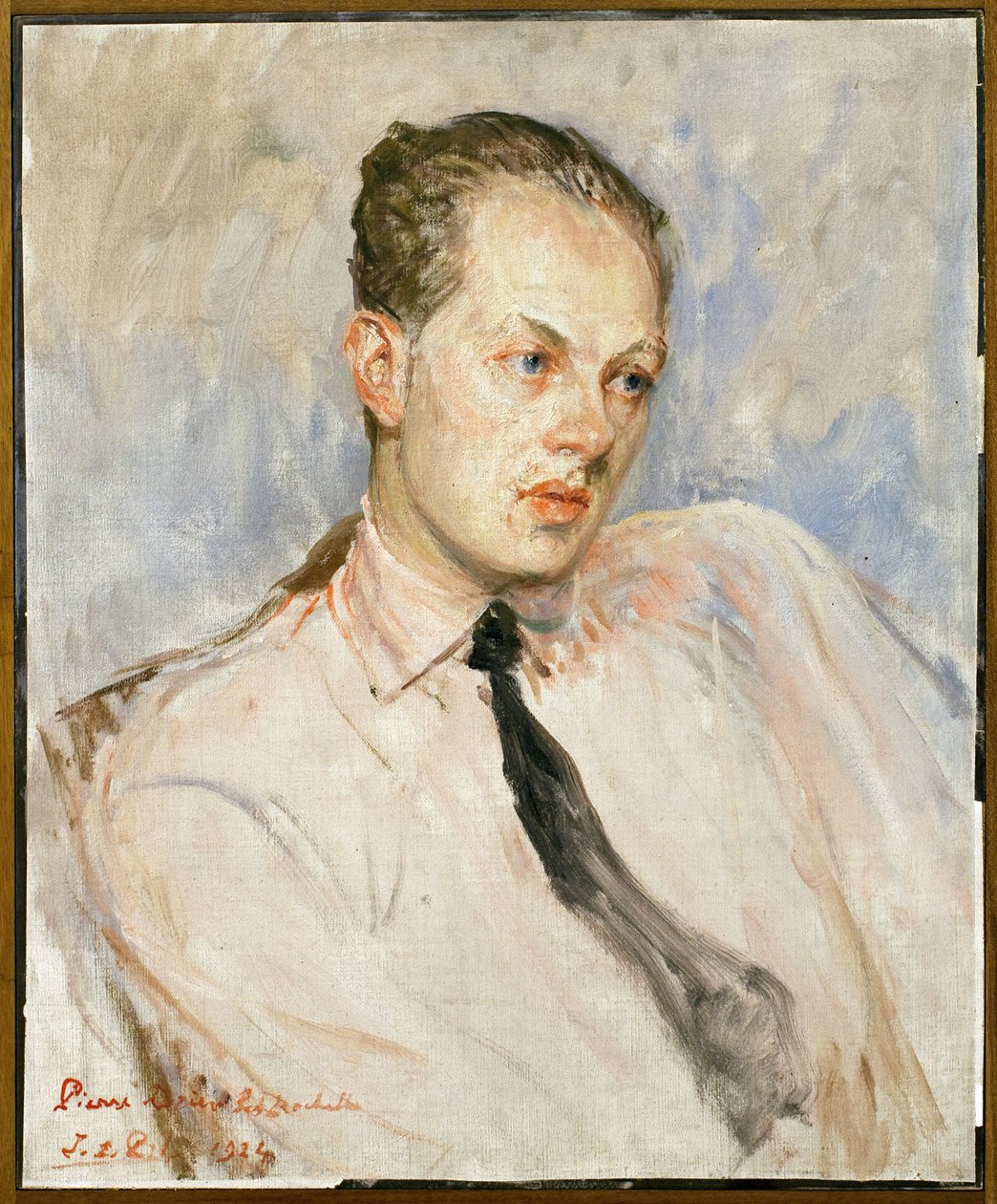 Studio per il ritratto di Pierre Drieu La Rochelle (1893-1945). Dipinto di Jacques Emile Blanche (1861-1942), olio su tela da Jacques Emile Blanche