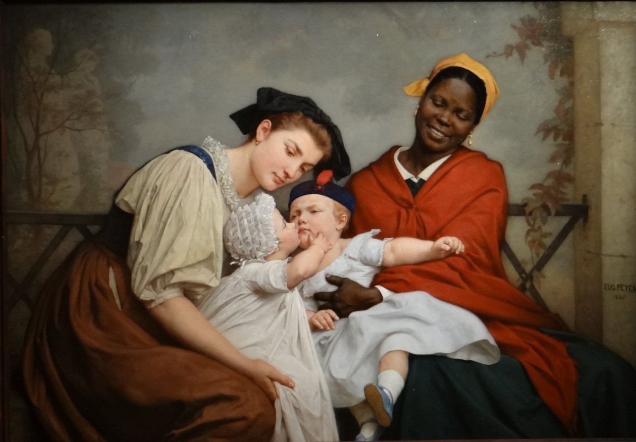 Francese: Le Baiser enfantin Le Baiser enfantin da Jacques Eugene Feyen