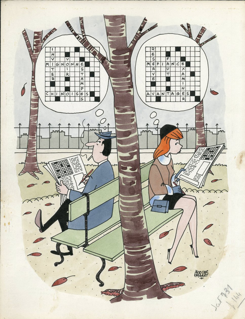 Giorni di Francia, colori satirici da Jacques Faizant