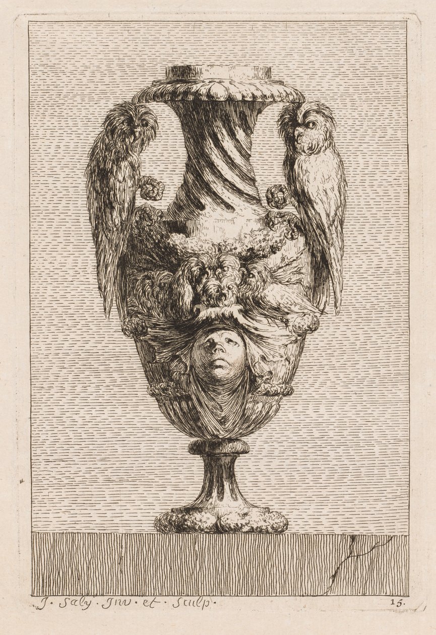 Suite di Vasi: Tavola 15, 1746 da Jacques Francois Joseph Saly