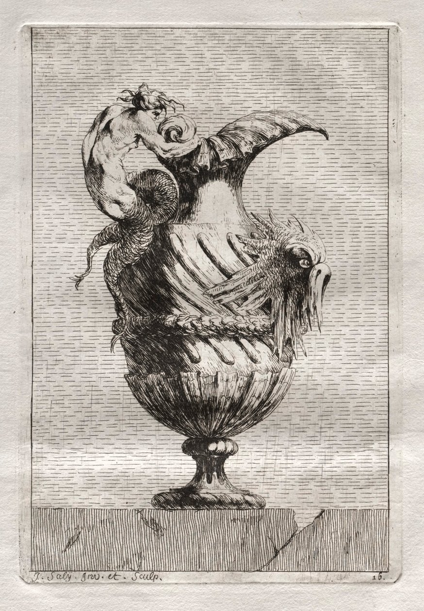 Suite di Vasi: Tavola 16, 1746 da Jacques Francois Joseph Saly