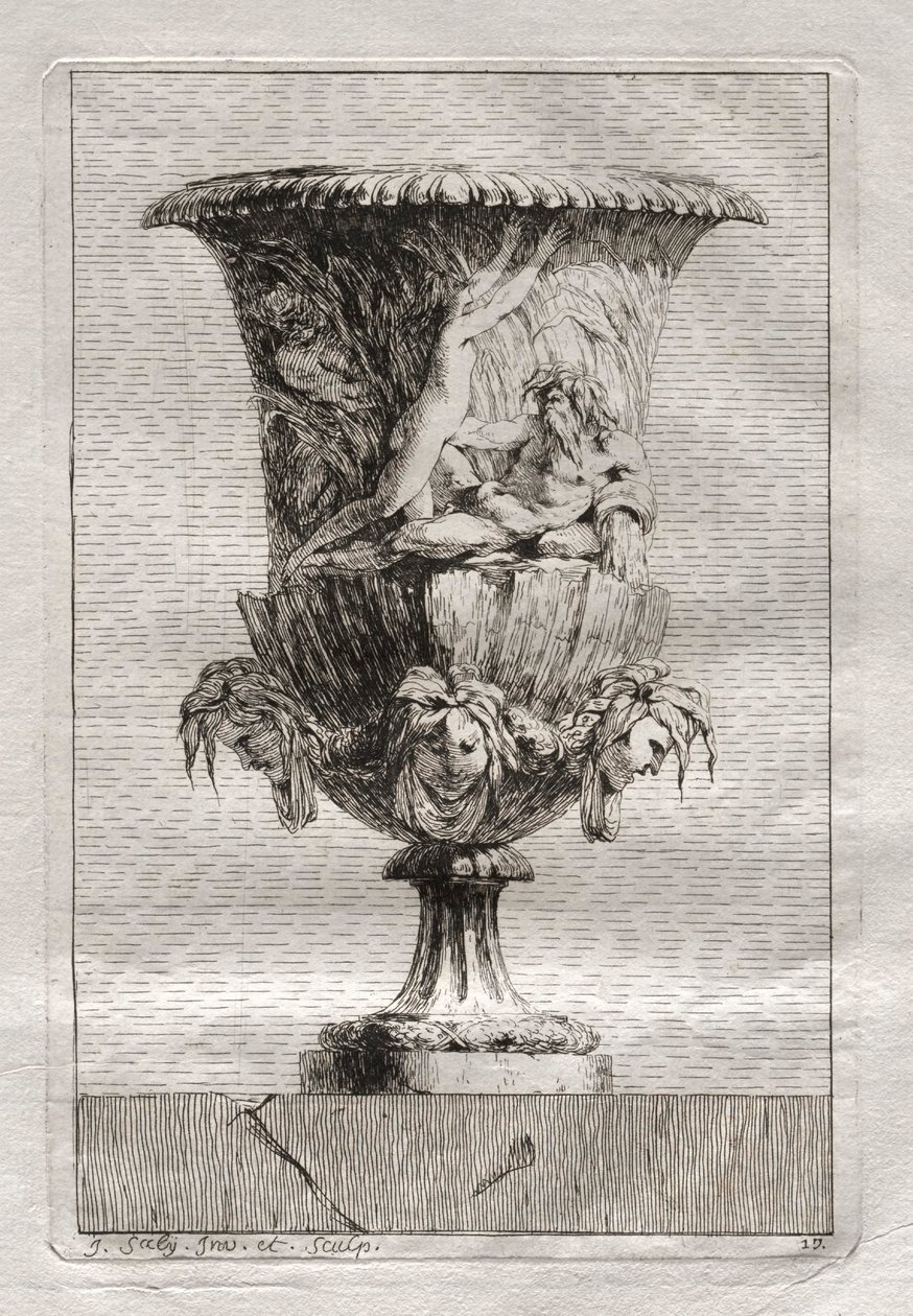 Suite di vasi: Tavola 17, 1746 da Jacques Francois Joseph Saly