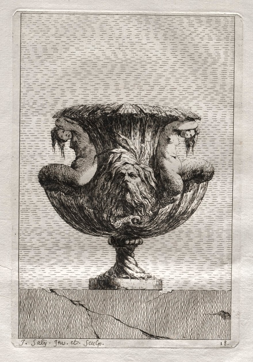 Suite di Vasi: Tavola 18, 1746 da Jacques Francois Joseph Saly