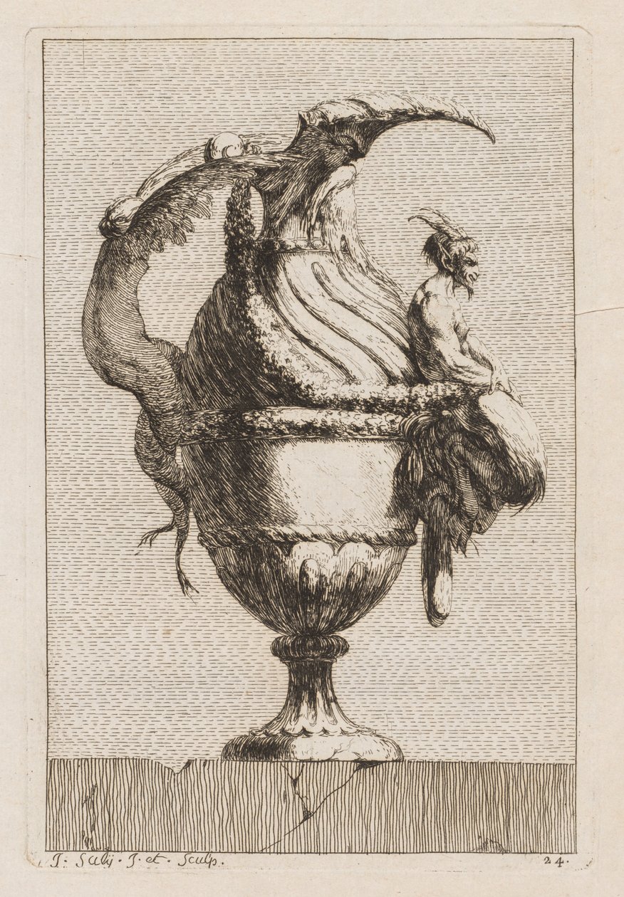 Serie di vasi: Tavola 24, 1746 da Jacques Francois Joseph Saly