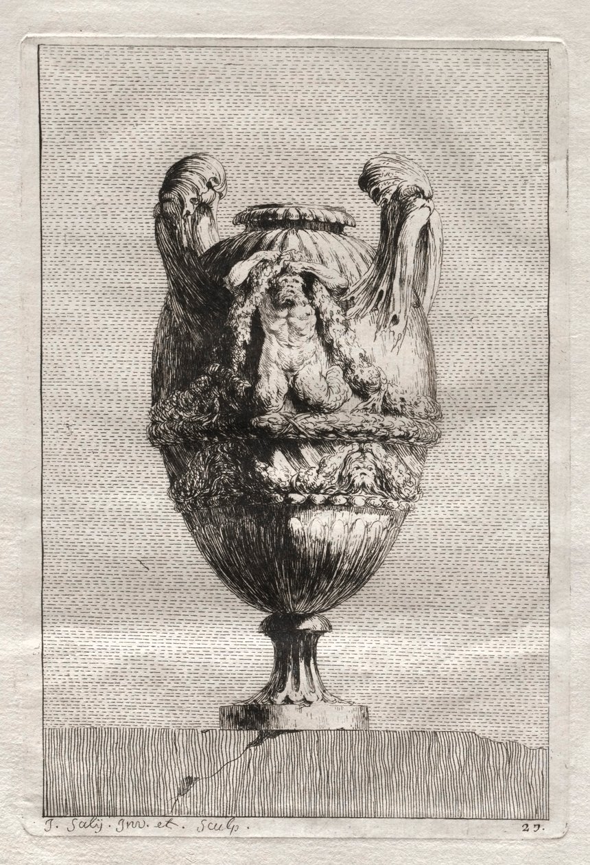 Suite di Vasi: Tavola 27, 1746 da Jacques Francois Joseph Saly