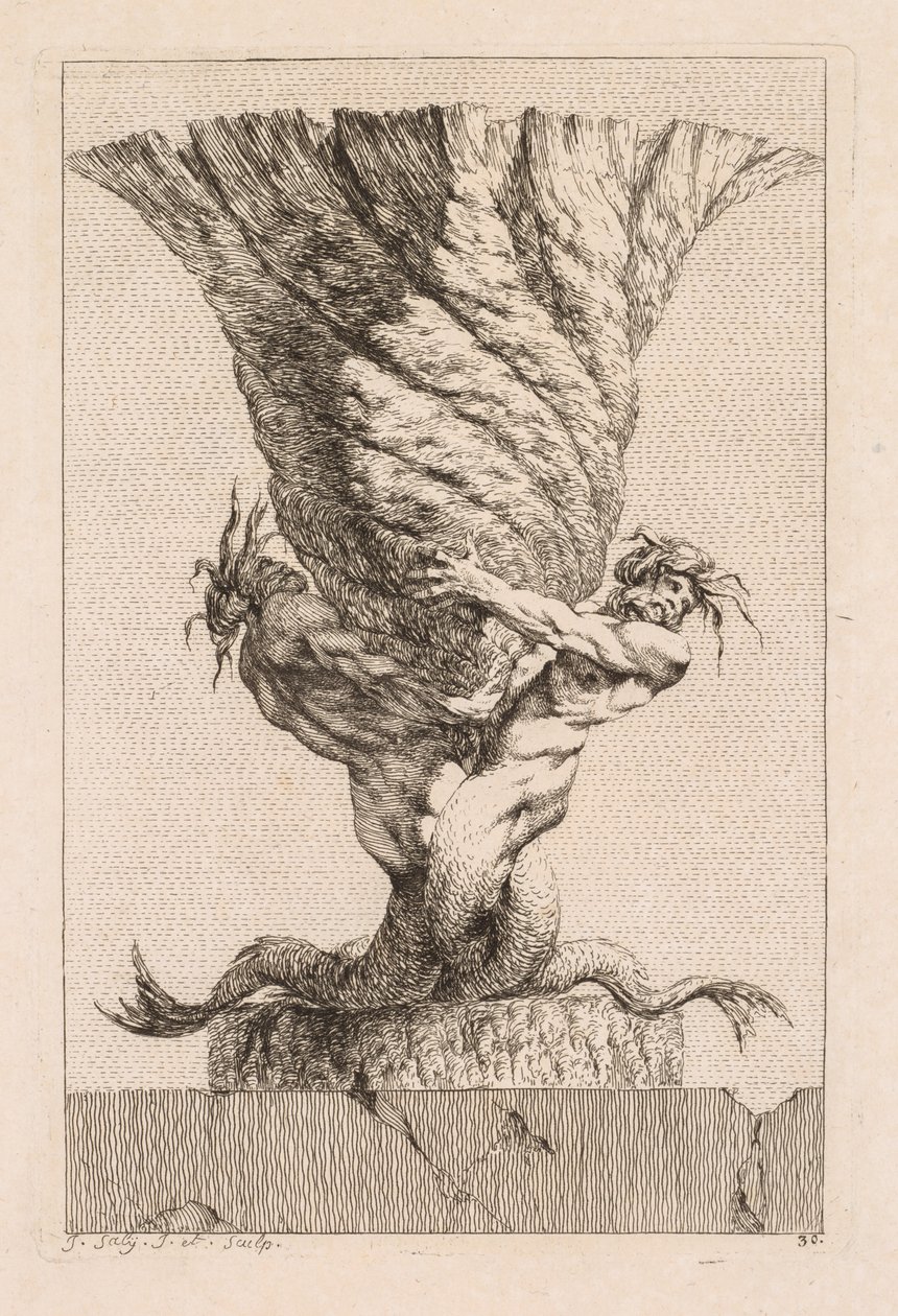 Suite di vasi: Tavola 30, 1746 da Jacques Francois Joseph Saly