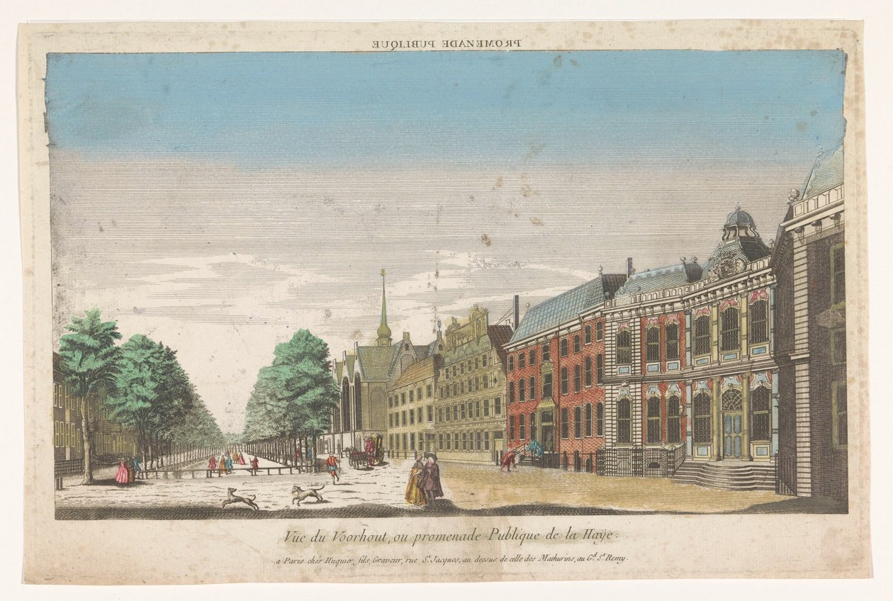 Veduta del Lange Voorhout a L