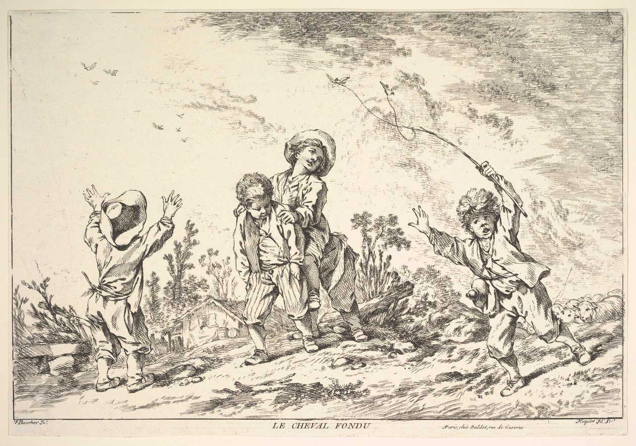Salto della rana, metà-fine XVIII secolo da Jacques Gabriel Huquier