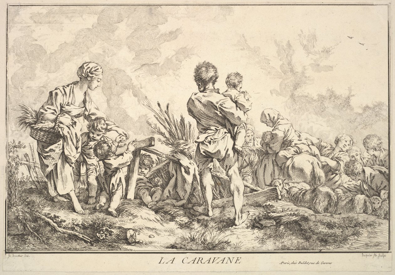 La carovana da Jacques Gabriel Huquier