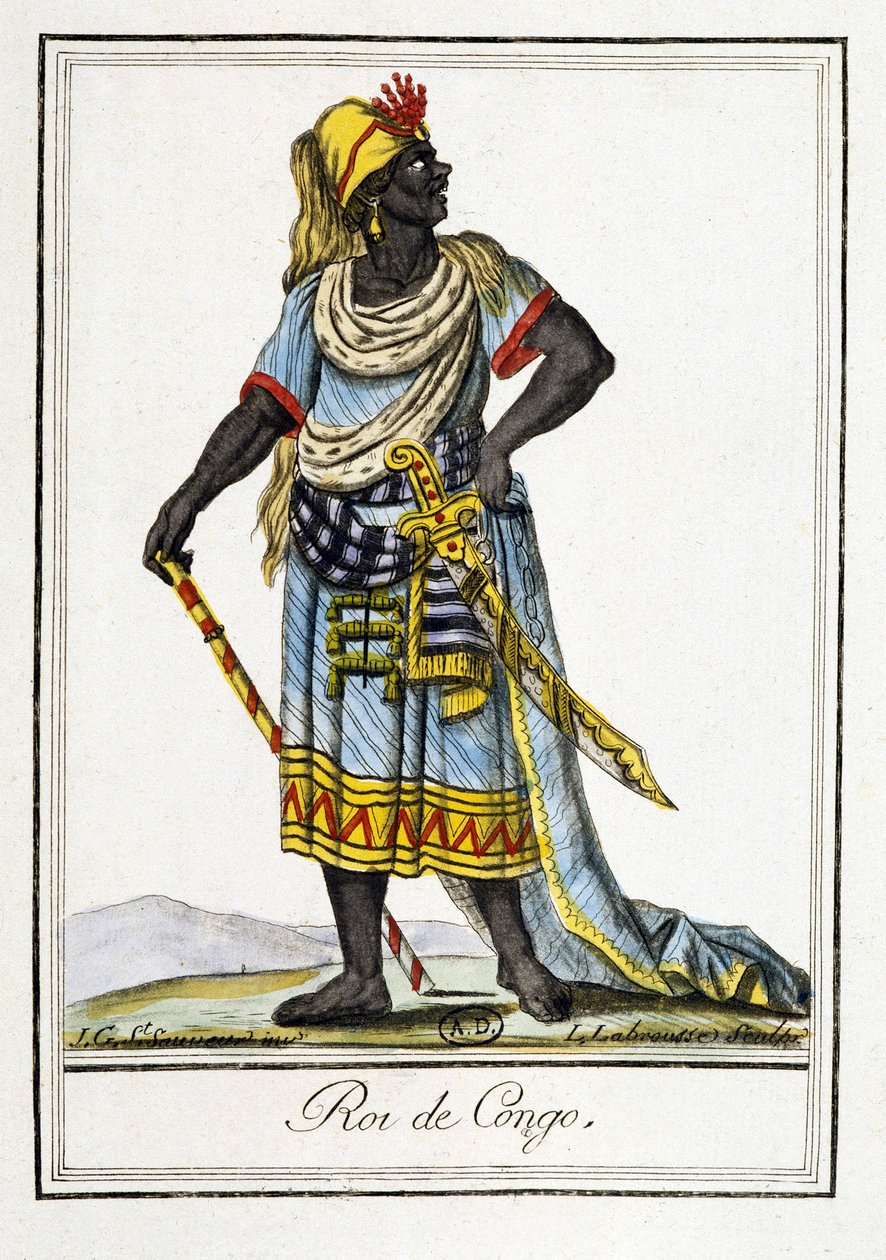 Re del Congo - in "Enciclopedia dei Viaggi" di J. Grasset Saint-Sauveur da Jacques Grasset de Saint Sauveur