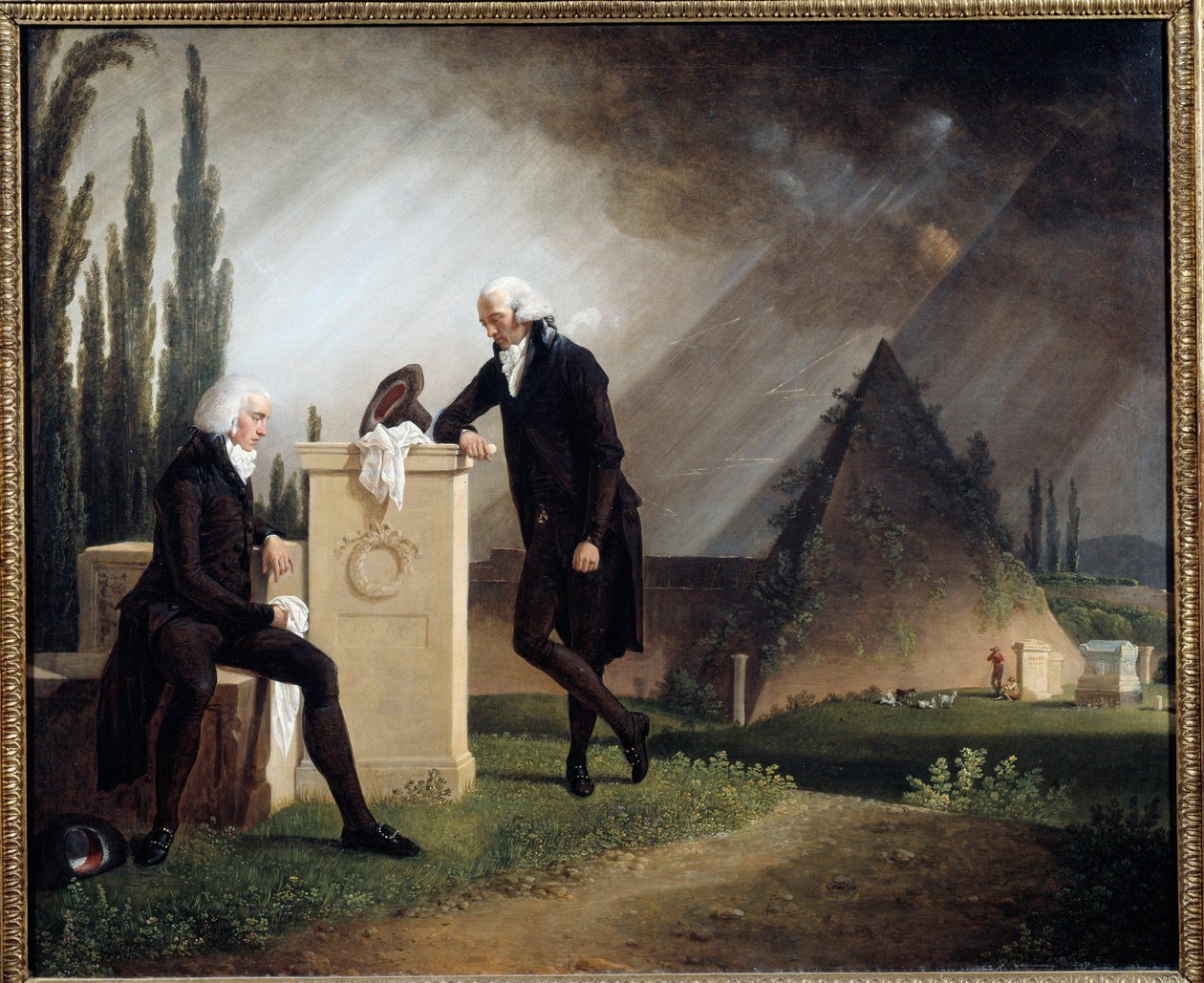 Elegia romana (doppio ritratto al cimitero protestante di Roma) da Jacques Henri Sablet