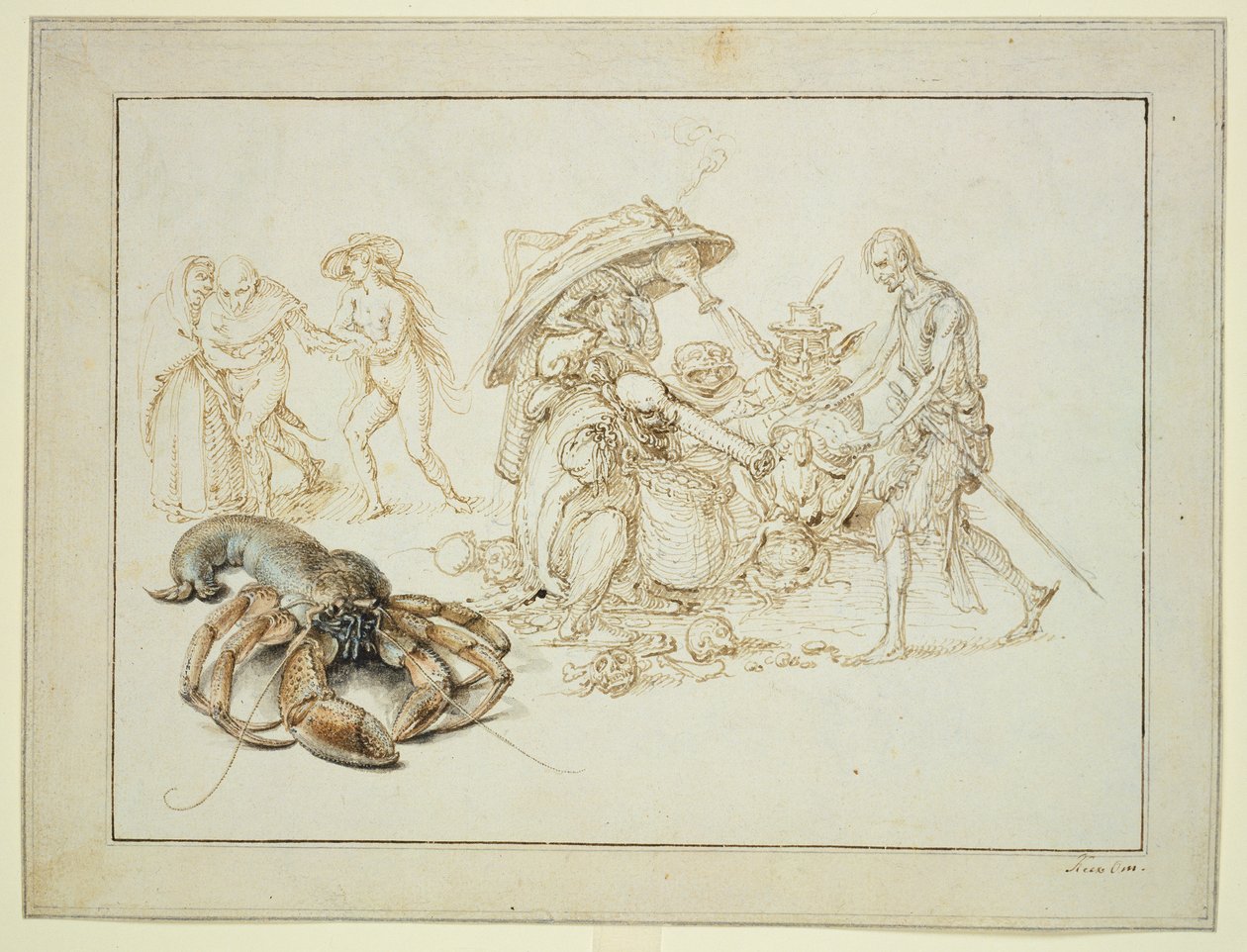 Aragosta e due streghe, c.1602 da Jacques II de Gheyn