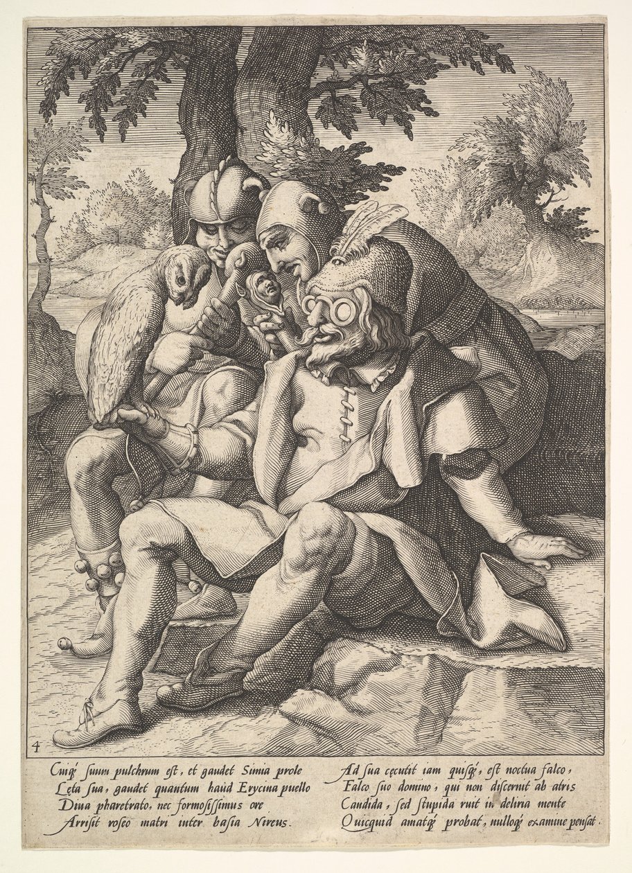 La saggezza degli sciocchi, da Sei Proverbi da Jacques II de Gheyn