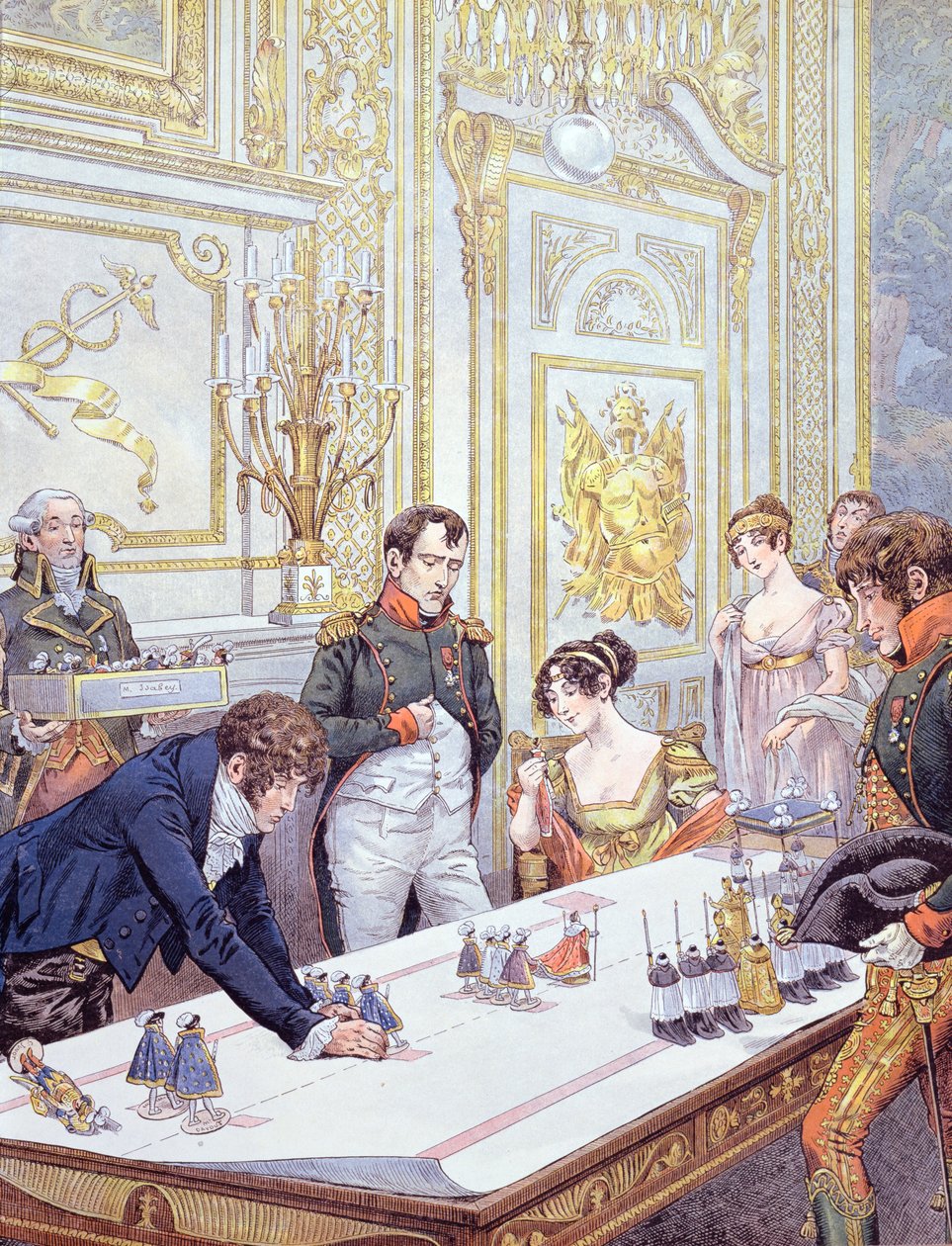 Napoleone (1769-1821) e sua moglie Giuseppina (1763-1814) preparano l