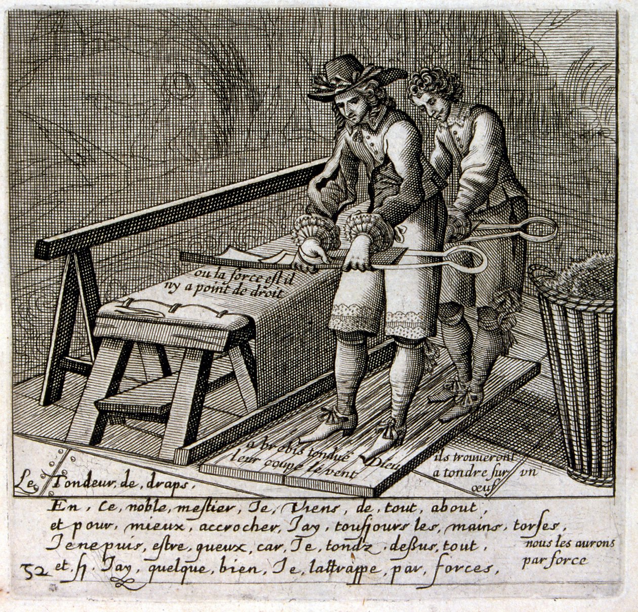 Illustrazione di favole di Jean de La Fontaine (incisione) da Jacques Lagniet