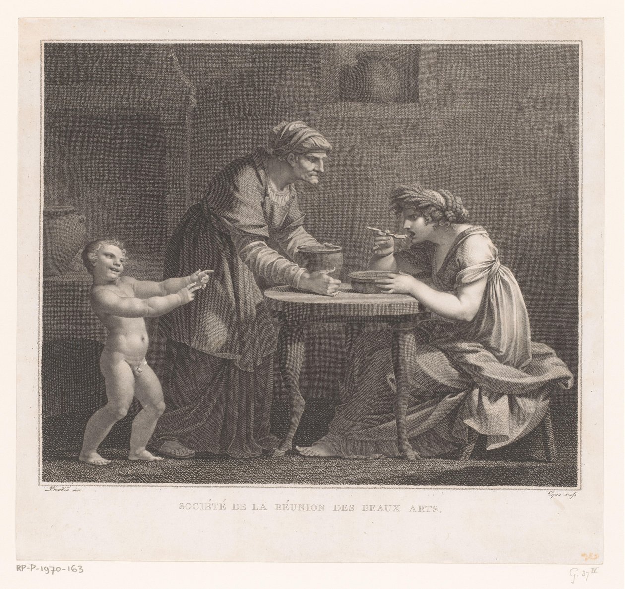 Derisione di Cerere da Jacques Louis Copia
