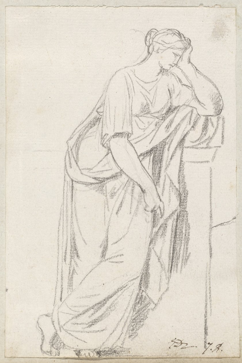 Una Musa dal sarcofago delle Muse da Jacques Louis David
