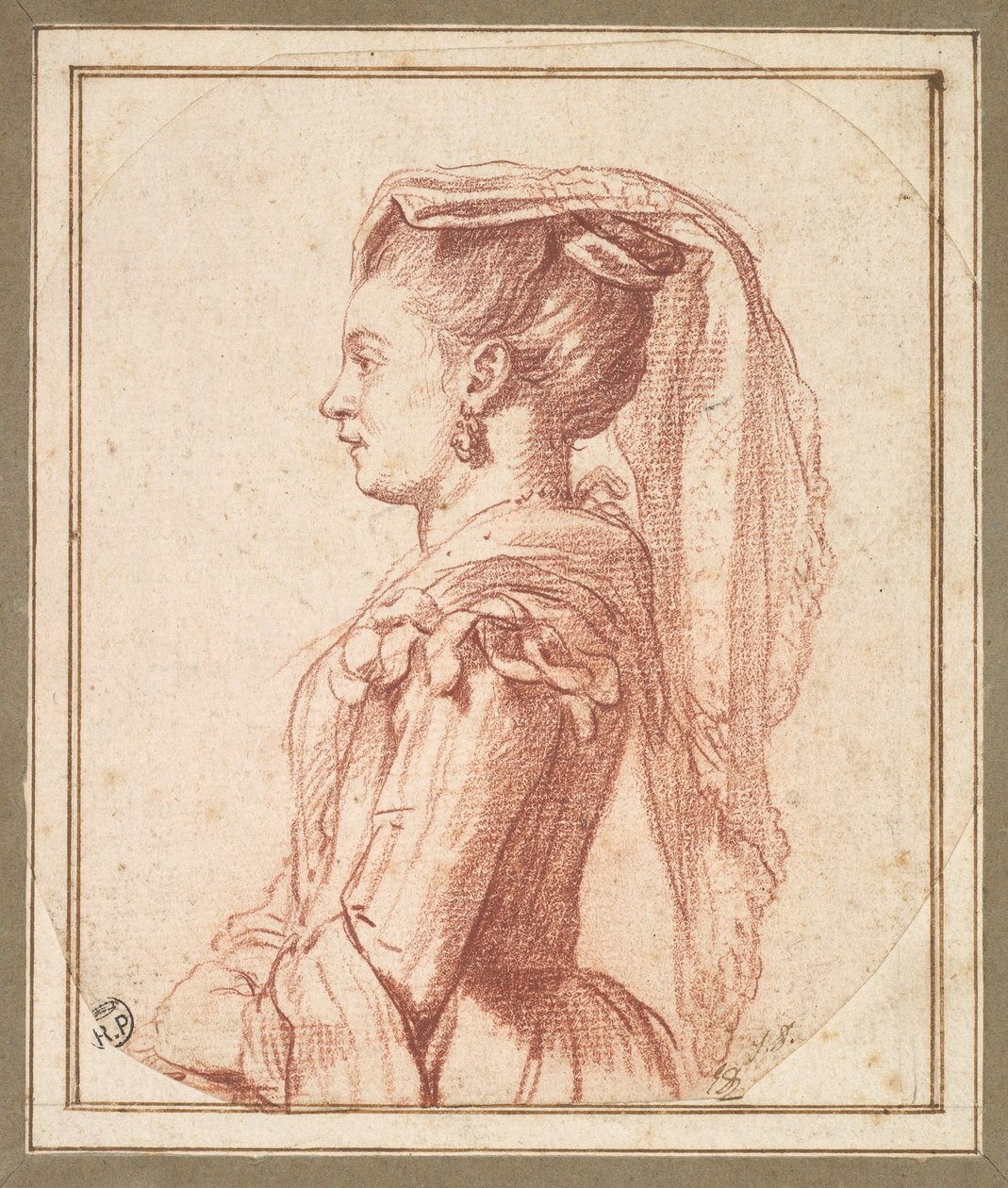 Una giovane donna di Frascati da Jacques Louis David