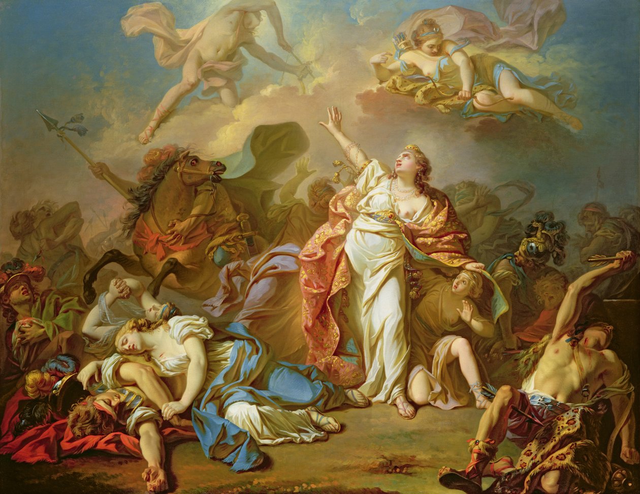Apollo e Diana che attaccano i figli di Niobe da Jacques Louis David