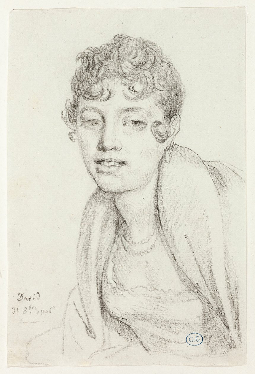 Busto di Angelique Mongez da Jacques Louis David