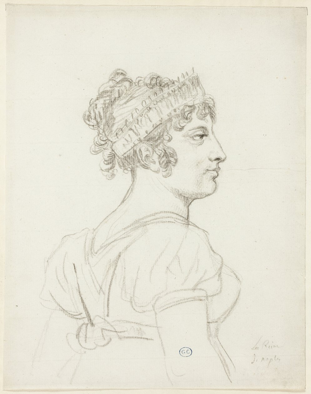 Busto di Carolina Bonaparte, Principessa Murat, Regina di Napoli da Jacques Louis David