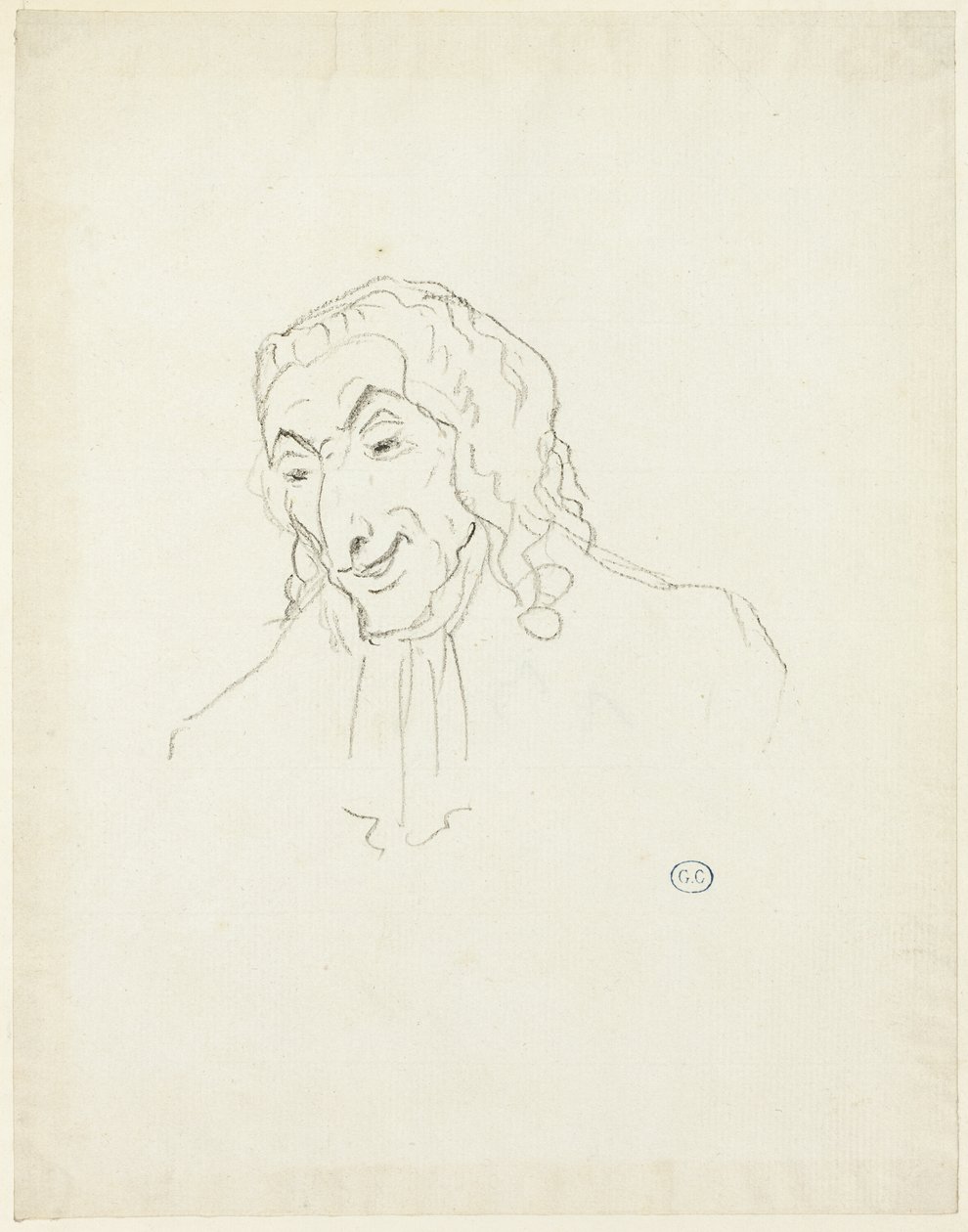 Busto di un Uomo con un Jabot da Jacques Louis David