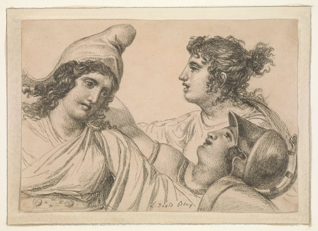 Composizione con Tre Figure da Jacques Louis David
