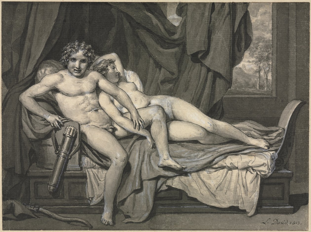 Cupido e Psiche da Jacques Louis David