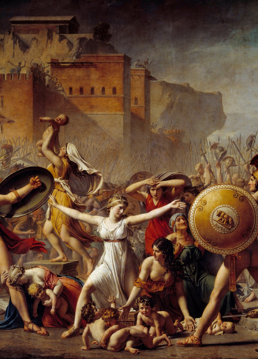 Le Sabine (dettaglio) da Jacques Louis David