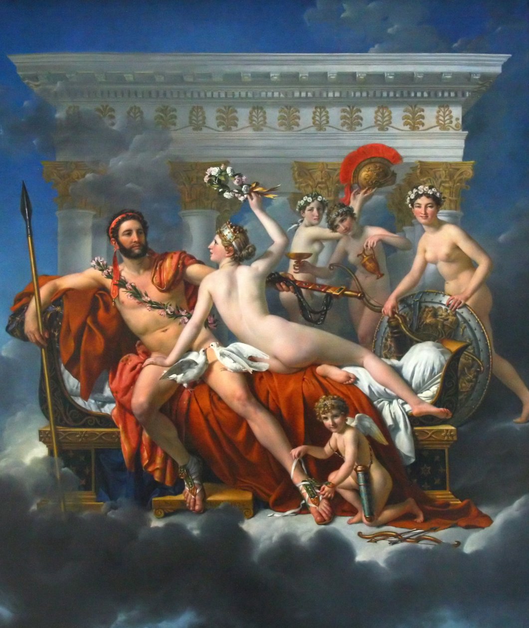 Francese: Mars désarmé par Vénus Marte disarmato da Venere da Jacques Louis David
