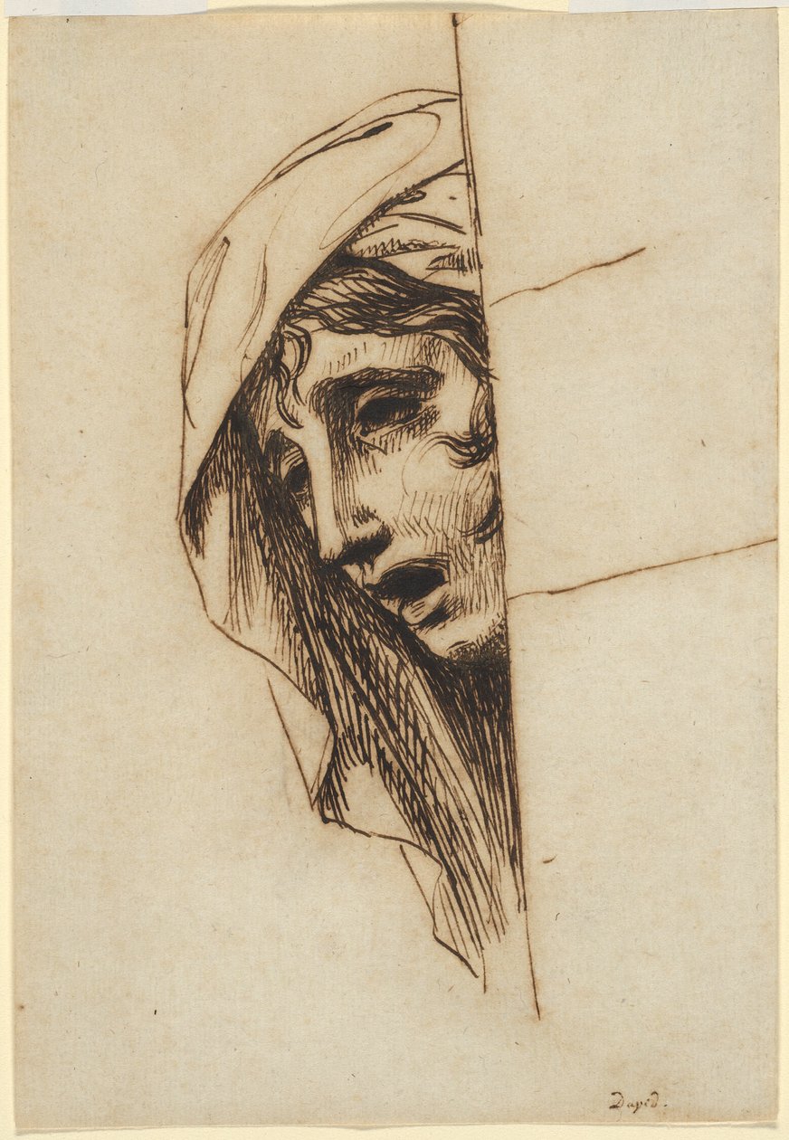 Testa di donna da Jacques Louis David