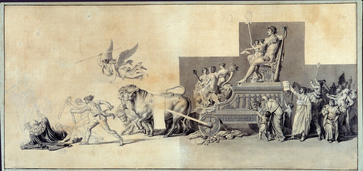 Il trionfo del popolo francese da Jacques Louis David