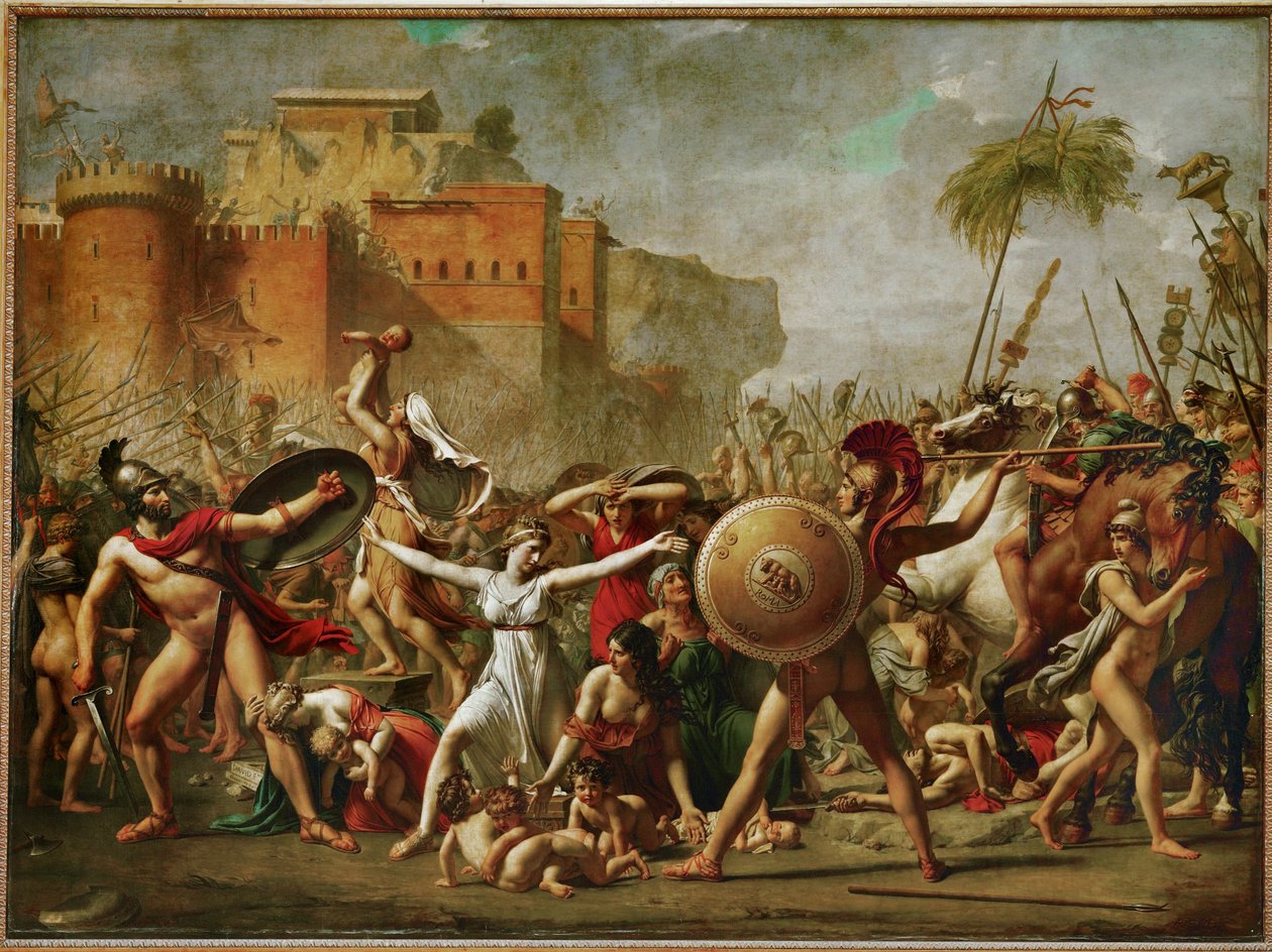 Les Sabines - Le Sabine fermano la battaglia ... da Jacques Louis David
