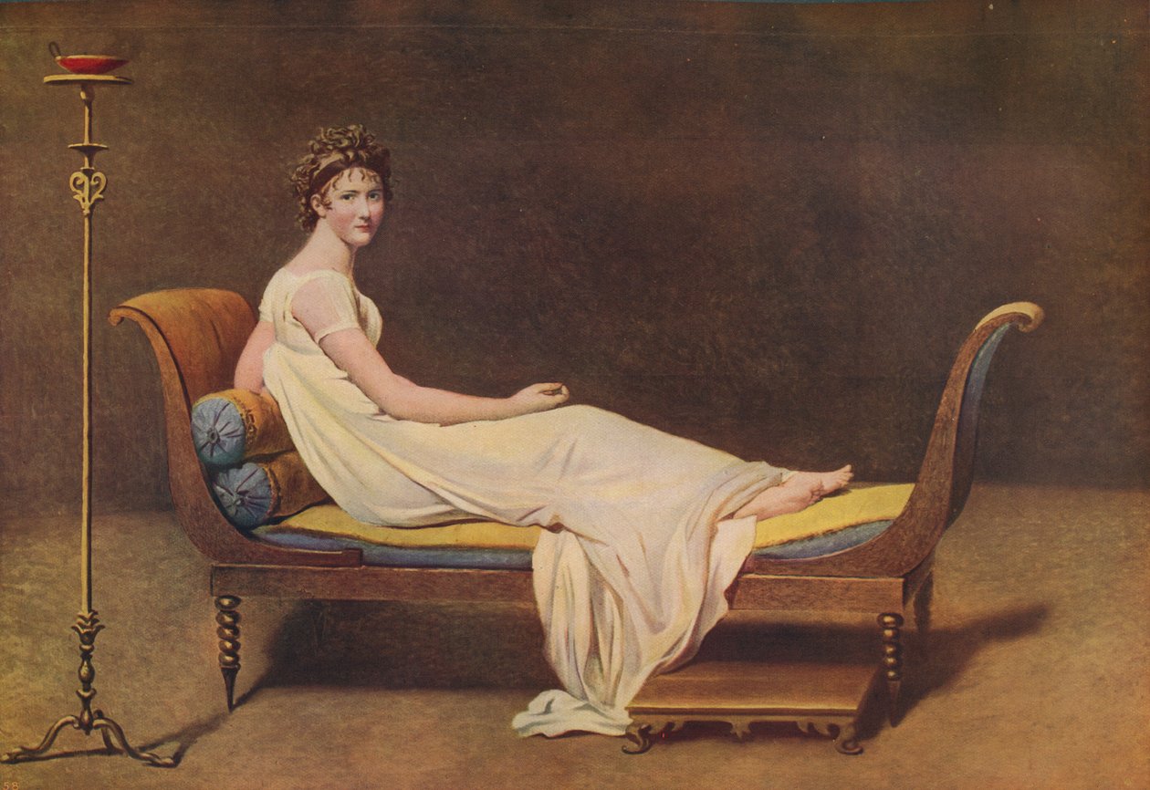 Madame Recamier, 1800, c1915 da Jacques Louis David
