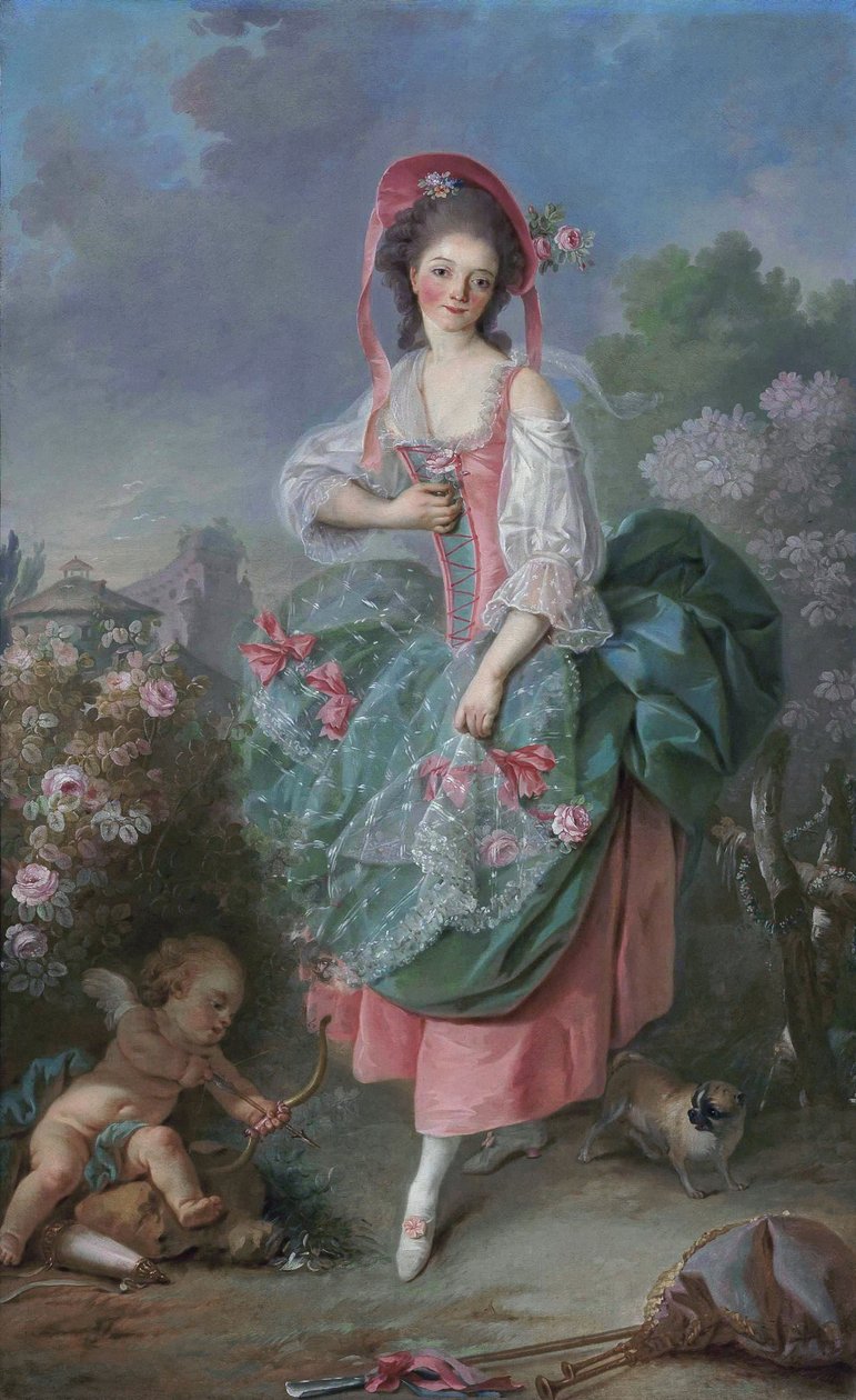 Mademoiselle Guimard nel ruolo di Terpsichore da Jacques Louis David