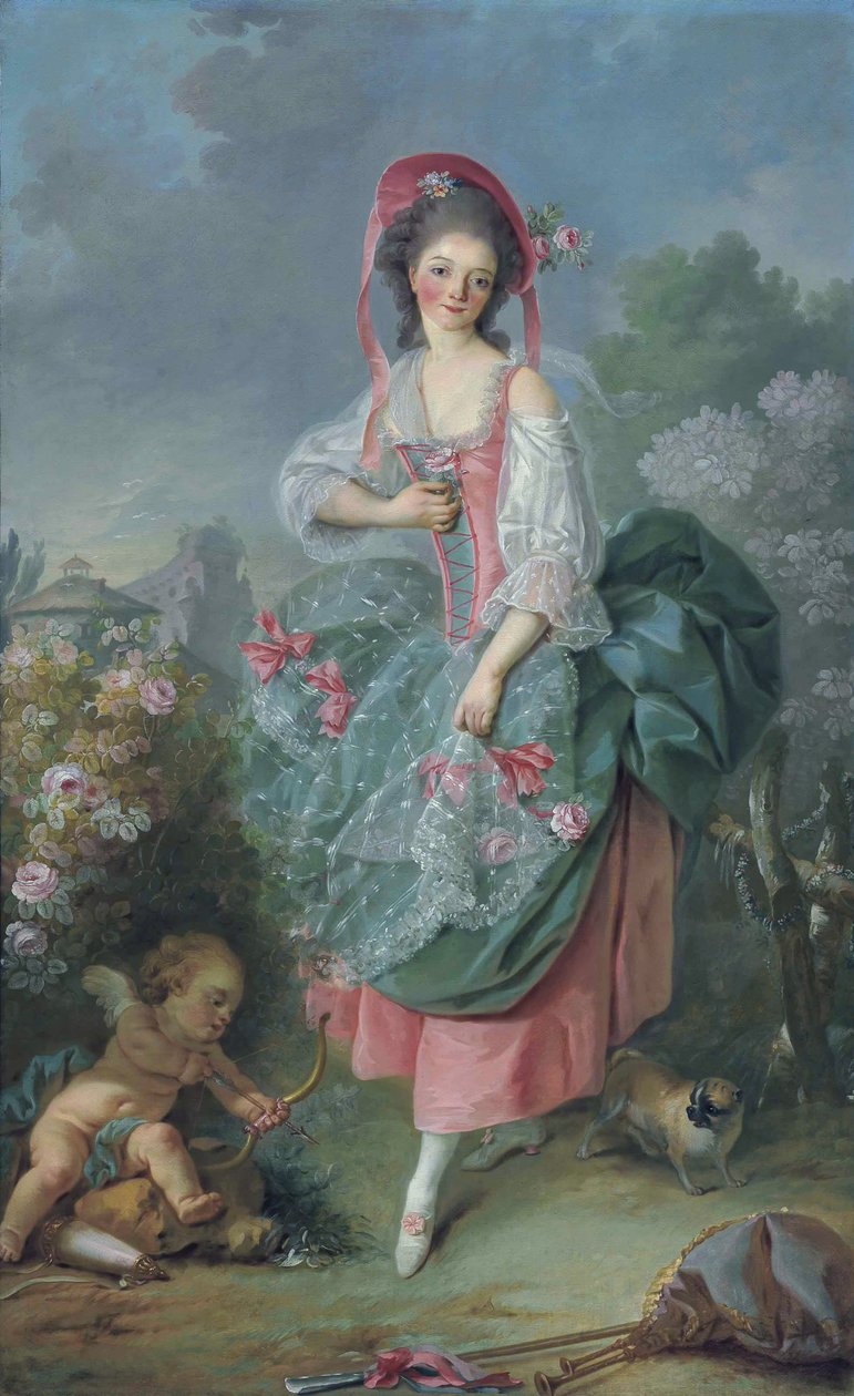 Mademoiselle Guimard come Terpsichore da Jacques Louis David