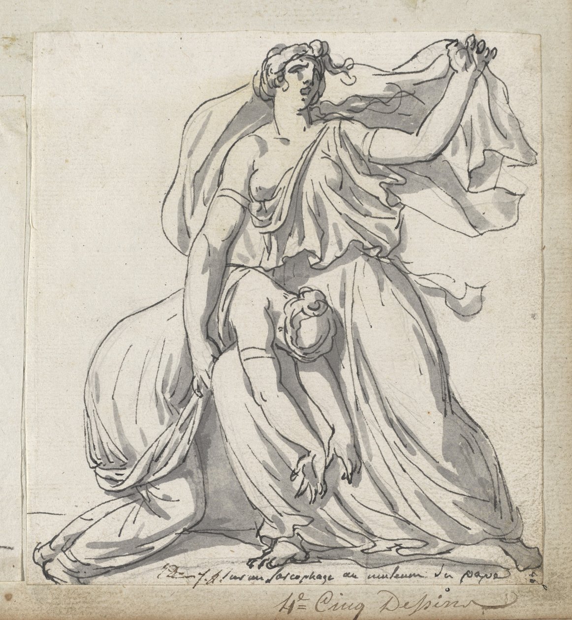Niobe e Sua Figlia da Jacques Louis David