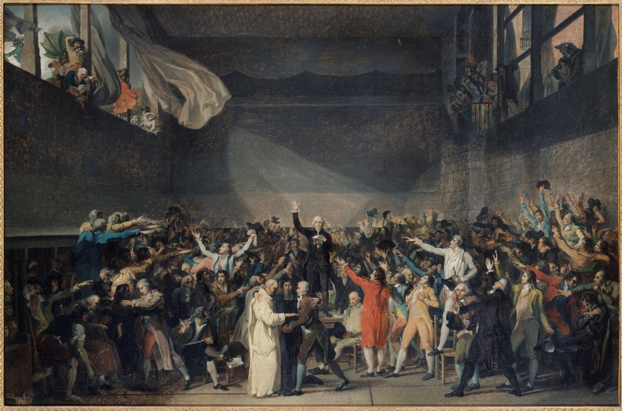 Giuramento della Pallacorda, 20 giugno da Jacques Louis David