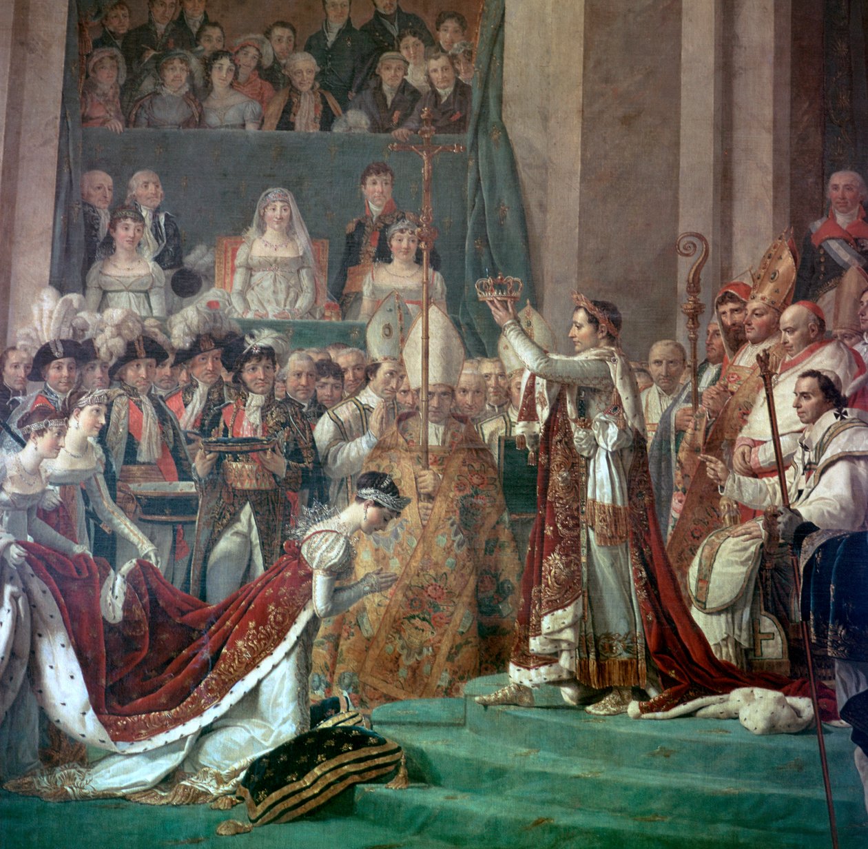 Dipinto di Napoleone Buonaparte e Imperatrice Giuseppina da Jacques Louis David